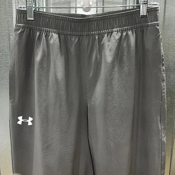 Under Armour Heat Gear Track Pants Gray Medium - Picture 2 of 7